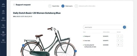 Konfiguration eines Fahrrads in einer B2B-Anwendung